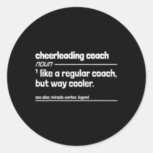 Adesivo Treinador de Cheerleading Como Regular Mas Muito M