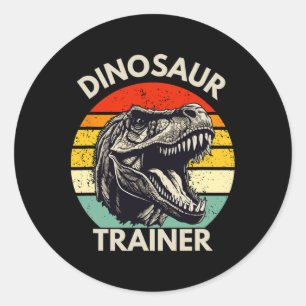 Adesivo Treinador De Dinossauros Retrô Figurino De Hallowe