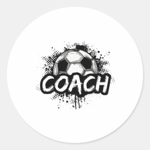 Adesivo Treinador de Futebol para Homens e Mulheres Camise