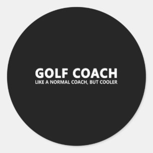 Adesivo Treinador de Golfe Engraçado Definição de Treinado