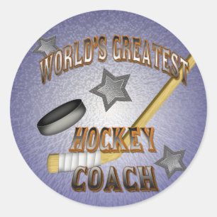 Adesivo Treinador de hóquei do mundo o grande