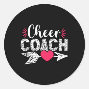 Adesivo Treinador de Torcida de Coração Fofo Cheerleading