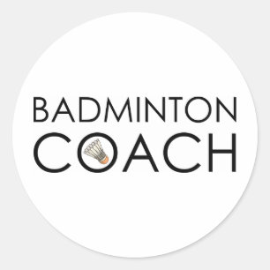 Adesivo Treinador do Badminton