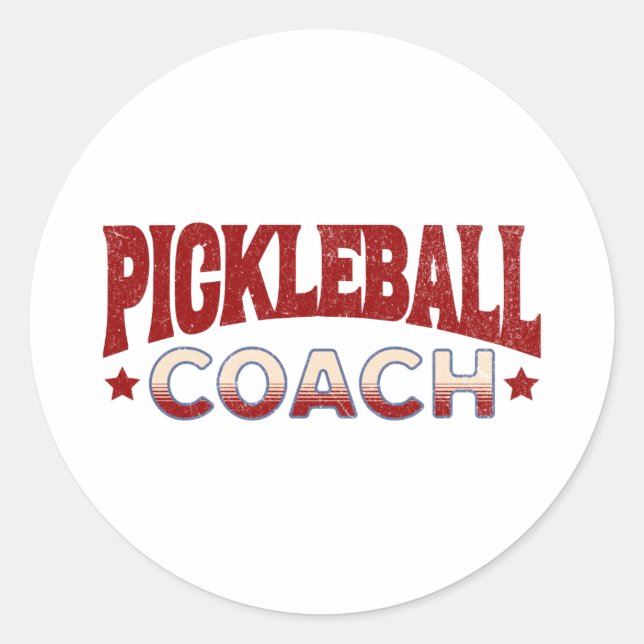 Adesivo Treinador do Pickleball (Frente)