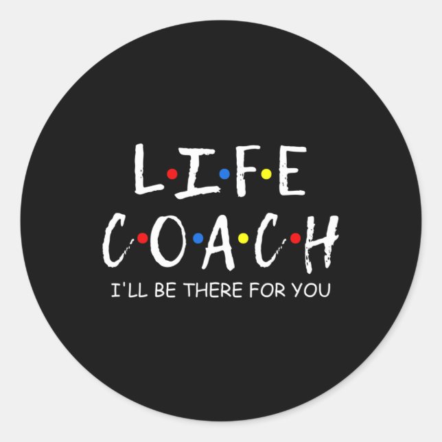 Adesivo Treinador, estarei lá para você saúde mental menta (Frente)