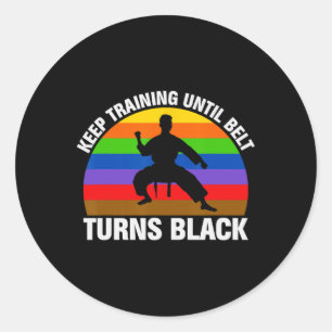Adesivo Treinamento até Cinturão virar negro Karate Taekwo