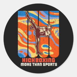 Adesivo Treinamento de Arte Marcial de Kickboxing Karate T