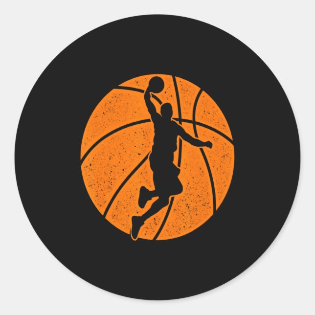 Adesivo Treinamento de Jogo de Basquete com Enterrada Srts (Frente)