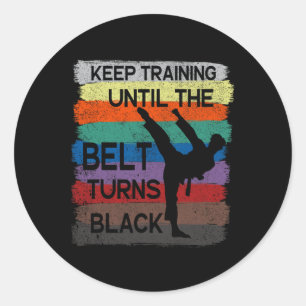Adesivo Treinamento de Manter o Design de Karate até que a
