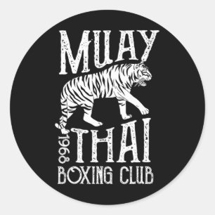 Adesivo Treinamento de MMA do Tigre Muay Thai Luta de Rua 