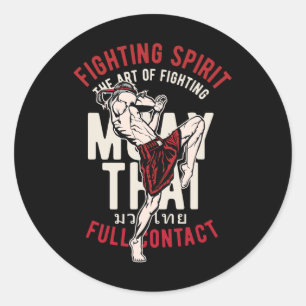 Adesivo Treinamento de Trabalho de Lutador de Muay Thai Ki