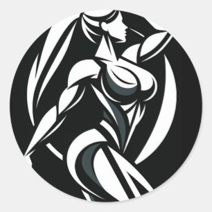 Adesivo Treinamento Personalizado de Fitness Feminino Mini