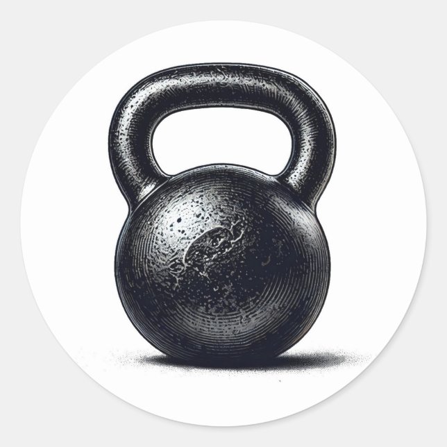 Adesivo Treinamento Personalizado de Kettlebell  (Frente)