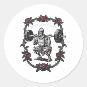 Adesivo Treinas com Peso de Cavaleiro Dost Thou Even Hoist