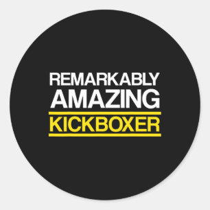 Adesivo Treino de Kickboxing Incrível de Kick Boxing 