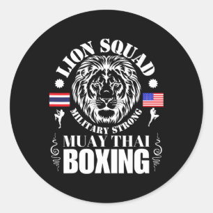 Adesivo Treino de Muay Thai de Kickboxing da Lion Squad Ta