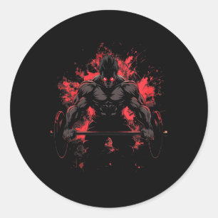 Adesivo Treino de musculação Anime de homens de força de m