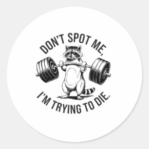 Adesivo Treino de musculação Não me ajude, estou tentando