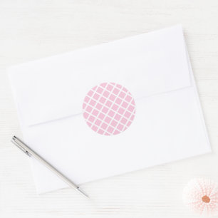 Adesivo Trellis Diamante Branco - Rosa Claro