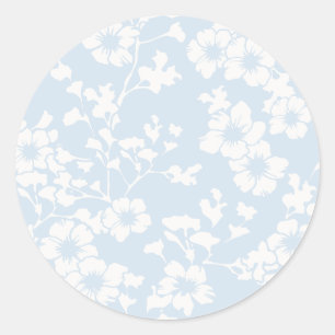 Adesivo Trellis Floral - Azul Pó