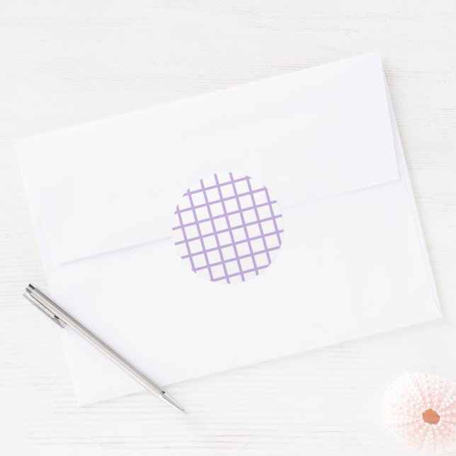 Adesivo Trellis Soft Lavanda - Branco (Envelope)