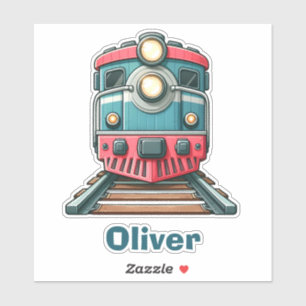 Adesivo Trem Clássico Fofo de Meninos