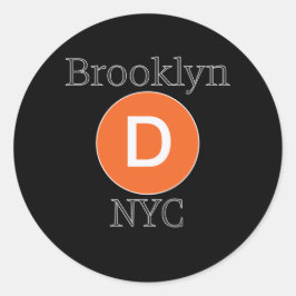 Adesivo Trem D do Brooklyn