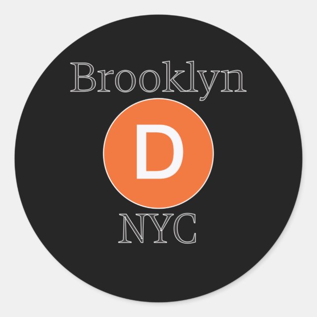 Adesivo Trem D do Brooklyn (Frente)