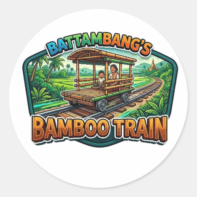 ADESIVO TREM DE BAMBU DE BATAMBANG (Frente)