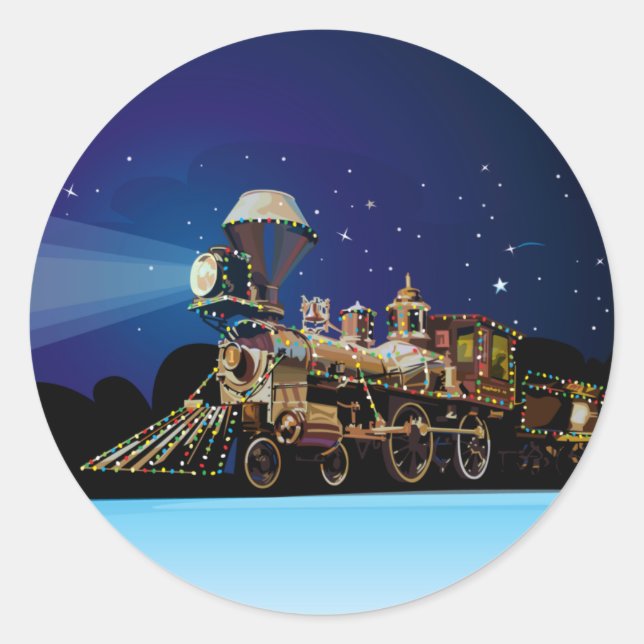 Adesivo trem de Natal (Frente)