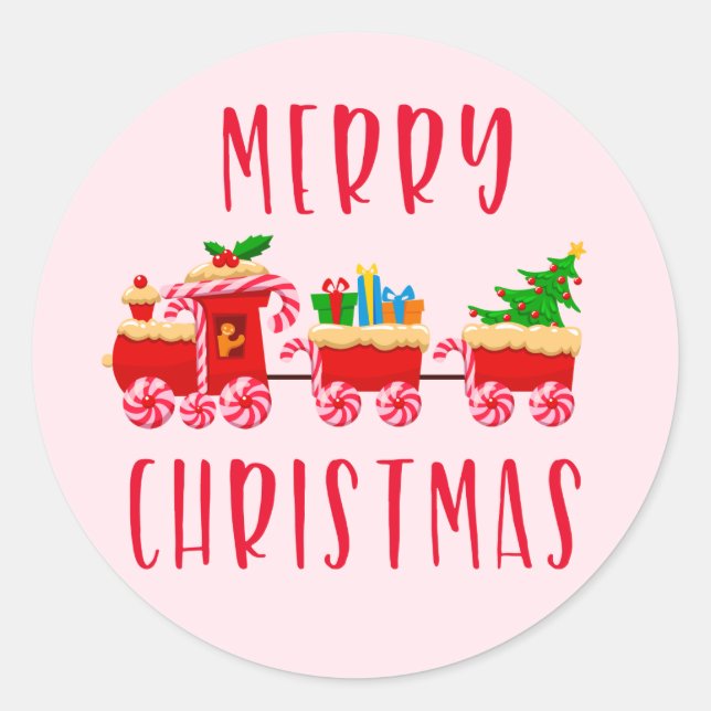 Adesivo Trem de Natal Doce Natal (Frente)