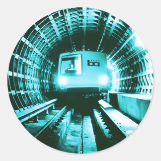 Adesivo Trem Retro de Bart no túnel Transbay