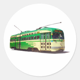 Adesivo Trem Retro de São Francisco Muni