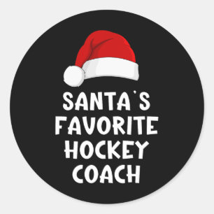 Adesivo Trena do Papai Noel do Natal Treinador de Hockey F