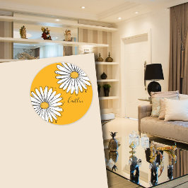 Adesivo Trending Daisy Orange inky art