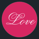 Adesivo Trendy Carmine Invés de Amor Casamento<br><div class="desc">Você pode mudar facilmente as fontes e as cores. Você também pode adicionar seu logotipo e a imagem de fundo conforme desejar.</div>