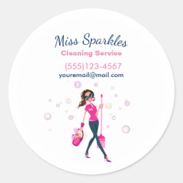 Adesivo Trendy Cute Housecleanding Maid