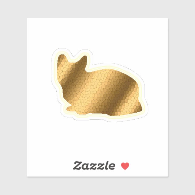Adesivo Trendy Dourado Cat (Folha)