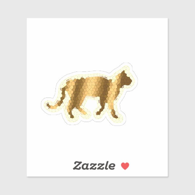 Adesivo Trendy Dourado Cat (Folha)
