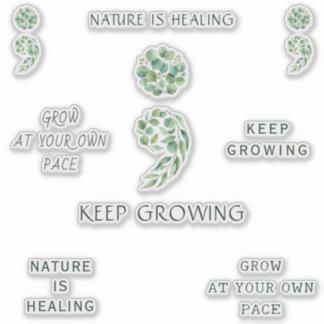 Adesivo Trendy Encouraging Semicolon Positive Planner Pack