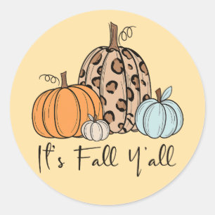 Adesivo Trendy Fall Pumpkin   "É Queda Y'all" Cotação