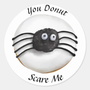 Adesivo Trendy Halloween Spooky Rosquinha Preta de Aranha