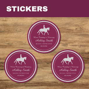 Adesivo Trendy Horse Training Business Sticker