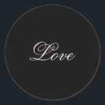 Adesivo Trendy Love Calliografia Script Black<br><div class="desc">Você pode mudar facilmente as fontes e as cores. Você também pode adicionar seu logotipo e a imagem de fundo conforme desejar.</div>