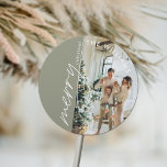 Adesivo Trendy Modern Photo Christmas<br><div class="desc">Tendy Modern Photo Christmas Classker</div>