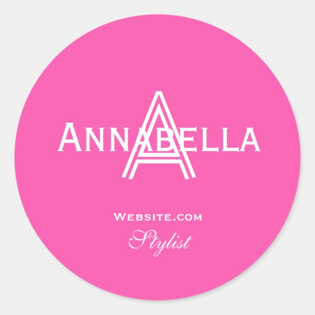 Adesivo Trendy Monograma Stylist Site Girly Legal Chic (Frente)