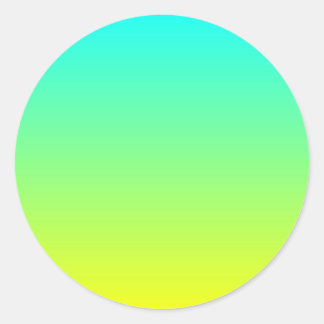 Adesivo trendy ombre verde limão amarelo-limão turquesa