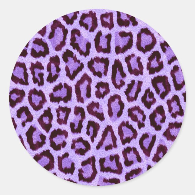 Adesivo Trendy Purple Leopard Patterno (Frente)