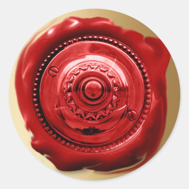 Adesivo Trendy Red Wax - Letra Seal (Frente)
