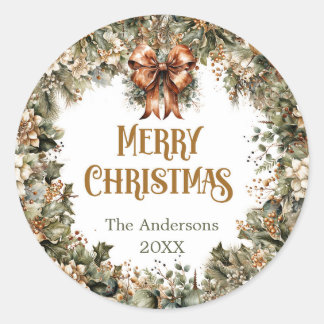 Adesivo Trendy Sage Green e faux gold white poinsettia